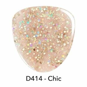 Glitter Nail Dip Powder D414 - Chic